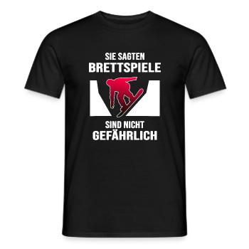 Snowboard Snowboarder Snowboard-Brett freestyle - Männer T-Shirt - Schwarz - Vorne - AI Model Male 178 light (178cm)