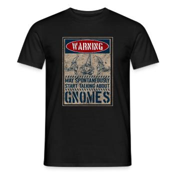 Gnome de jardin Gnome Noël Leprechaun - T-shirt homme - noir - Devant - AI Model Male 178 light (178cm)