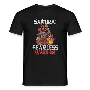 Combattant, Épée, Courage, Katana - T-shirt homme - noir - Devant - AI Model Male 178 light (178cm)