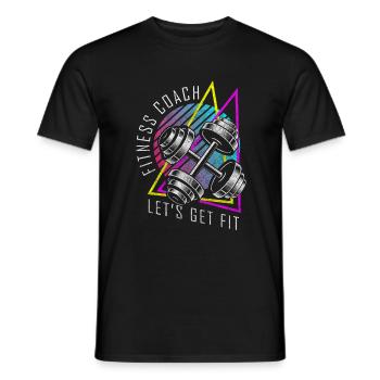 Coach Strength Bench Press - Men's T-Shirt - black - Front - AI Model Male 178 light (178cm)