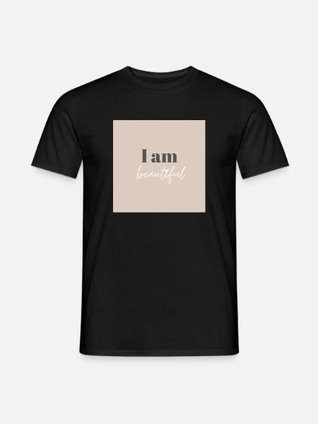 I am beautiful - Men's T-Shirt - black