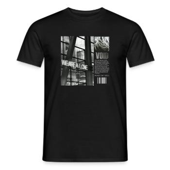 Dark theme - Men's T-Shirt - black - Front - AI Model Male 178 light (178cm)
