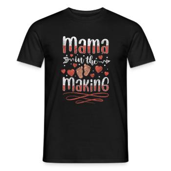 Bébé Maman Progéniture Ventre - T-shirt homme - noir - Devant - AI Model Male 178 light (178cm)