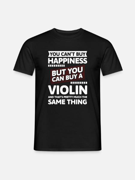 Violin player performance - Men's T-Shirt - black