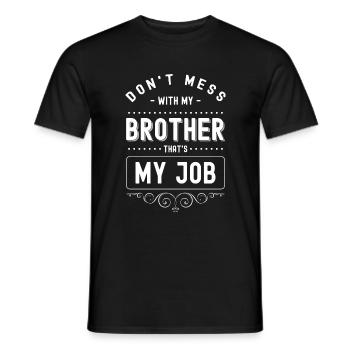Geschwisterliebe Schwester Liebe - Männer T-Shirt - Schwarz - Vorne - AI Model Male 178 light (178cm)
