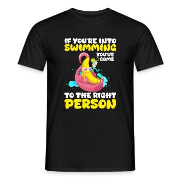 Vacances à la piscine Rafraîchir les amis - T-shirt homme - noir - Devant - AI Model Male 178 light (178cm)