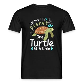 Sea Animal Nature Species Conservation - Men's T-Shirt - black - Front - AI Model Male 178 light (178cm)