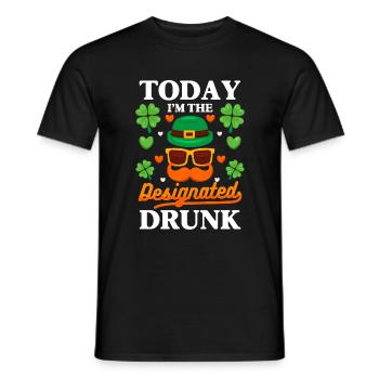 Ireland Shamrock Travel Beer - Men's T-Shirt - black - Front - AI Model Male 178 light (178cm)