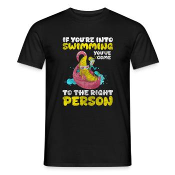 Nageurs Mer - T-shirt homme - noir - Devant - AI Model Male 178 light (178cm)