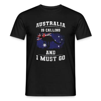 Outback Trip Animal Kookaburra - Men's T-Shirt - black - Front - AI Model Male 178 light (178cm)