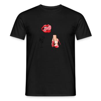 Feucht Fröhliche Tage - Männer T-Shirt - Schwarz - Vorne - AI Model Male 178 light (178cm)
