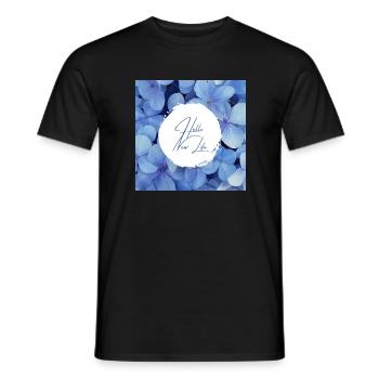 Hello NEW LIFE - Change is good - Men's T-Shirt - black - Front - AI Model Male 178 light (178cm)