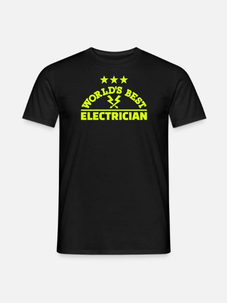 Électricien - T-shirt homme - noir