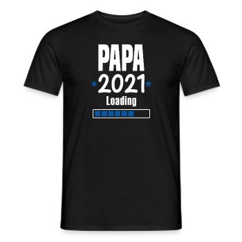 Papa 2021 Werdender Papa - Männer T-Shirt - Schwarz - Vorne - AI Model Male 178 light (178cm)