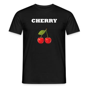 CHERRY STYLE - T-shirt homme - noir - Devant - AI Model Male 178 light (178cm)
