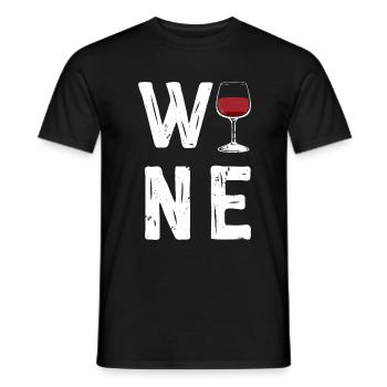 Wine Wein Love Weinliebe Liebe Weintester Weinfest - Männer T-Shirt - Schwarz - Vorne - AI Model Male 178 light (178cm)
