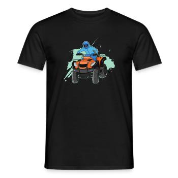 Mud ATV Design für Quad-Fahrer - Männer T-Shirt - Schwarz - Vorne - AI Model Male 178 light (178cm)