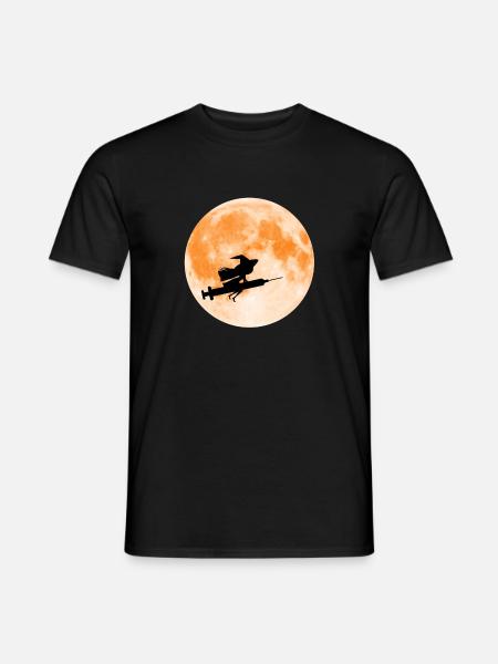 Altenpflegerin Krankenschwester Hexe Mond Spritze - Männer T-Shirt - Schwarz