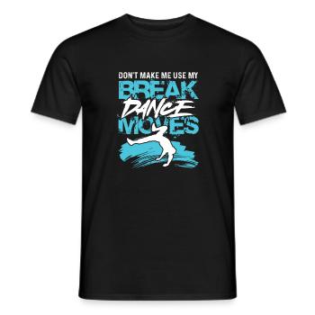 breakdance moves - Männer T-Shirt - Schwarz - Vorne - AI Model Male 178 light (178cm)