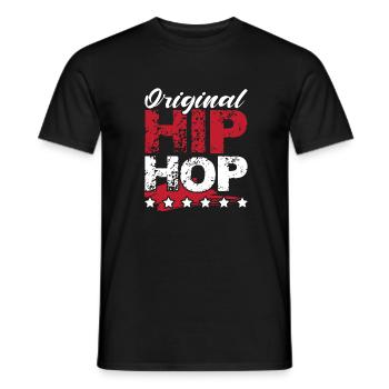Breakdance Hip Hop - Men's T-Shirt - black - Front - AI Model Male 178 light (178cm)