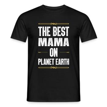 Best Mom Saying Mom Mom - Men's T-Shirt - black - Front - AI Model Male 178 light (178cm)