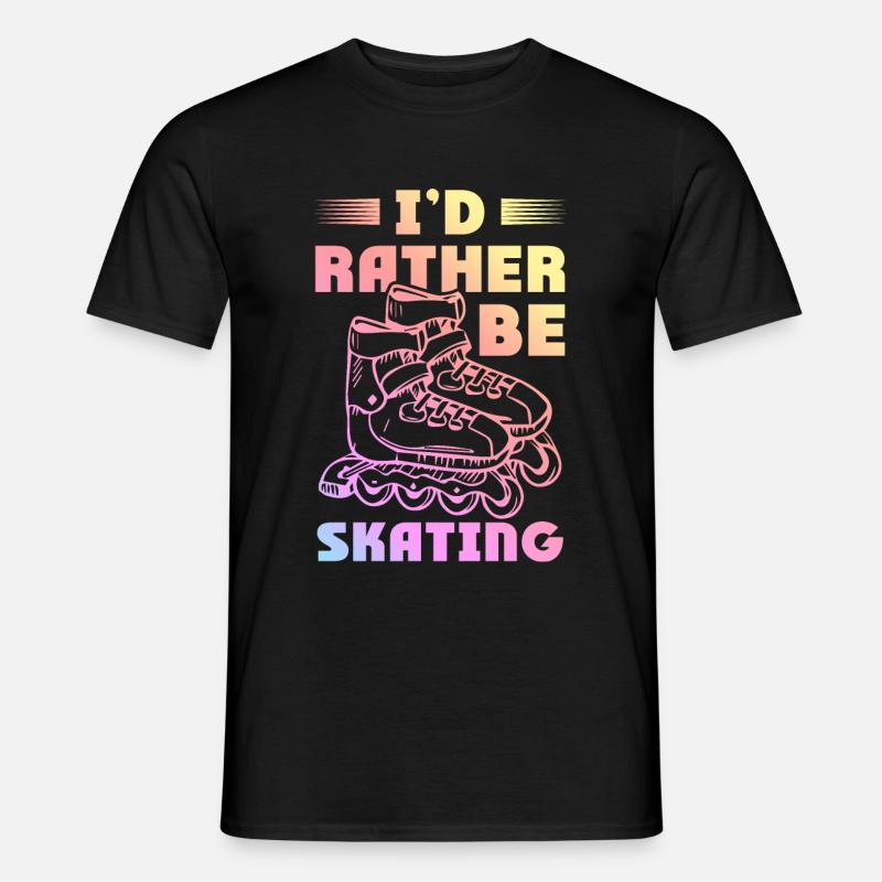 skating skate - Männer T-Shirt - Schwarz
