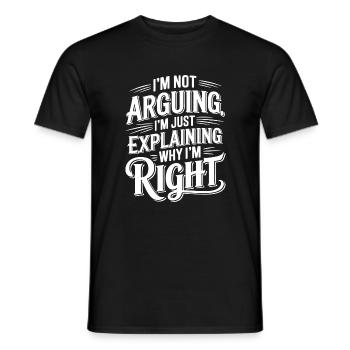 Jedes Mal richtig - Männer T-Shirt - Schwarz - Vorne - AI Model Male 178 light (178cm)