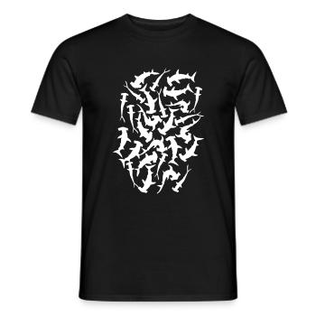 Sharks - Männer T-Shirt - Schwarz - Vorne - AI Model Male 178 light (178cm)