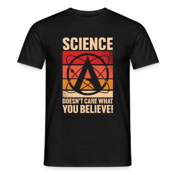 Atheism-Symbol Atheist Agnostik Anto Religion - Männer T-Shirt - Schwarz - Vorne - AI Model Male 178 light (178cm)