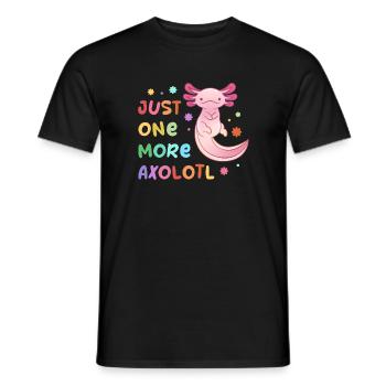Ein weiteres Axolotl-Design für Axolotl-Liebhaber - Männer T-Shirt - Schwarz - Vorne - AI Model Male 178 light (178cm)