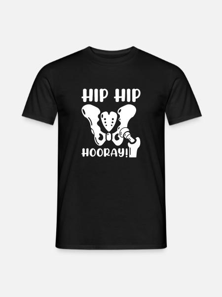 Neue Hüfte Hüftersatz Lustige Physiotherapie - Männer T-Shirt - Schwarz