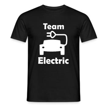 Team Electric - Men's T-Shirt - black - Front - AI Model Male 178 light (178cm)