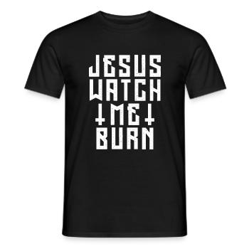 Jésus - T-shirt homme - noir - Devant - AI Model Male 178 light (178cm)