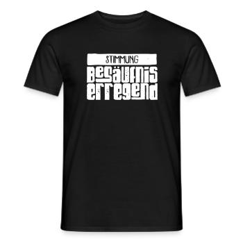 Stimmung: Besäufniserregend - Männer T-Shirt - Schwarz - Vorne - AI Model Male 178 light (178cm)