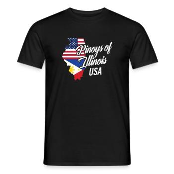 Filipinos of Illinois Design für stolze Fil-Ams - Männer T-Shirt - Schwarz - Vorne - AI Model Male 178 light (178cm)