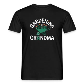 Mamie jardinage jardin jardinier plantes - T-shirt homme - noir - Devant - AI Model Male 178 light (178cm)