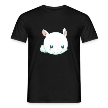 Hase Kawaii - Männer T-Shirt - Schwarz - Vorne - AI Model Male 178 light (178cm)