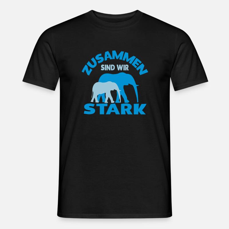 Zusammen sind wir stark - Männer T-Shirt - Schwarz