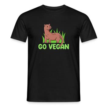 Conception de visons pour les fiers végétaliens - T-shirt homme - noir - Devant - AI Model Male 178 light (178cm)