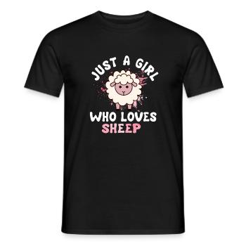 Mouton - T-shirt homme - noir - Devant - AI Model Male 178 light (178cm)