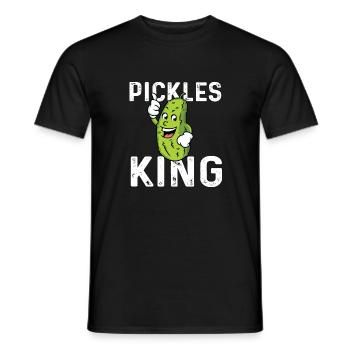 Gurken König Geschenk - Männer T-Shirt - Schwarz - Vorne - AI Model Male 178 light (178cm)