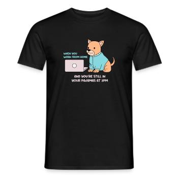 Arbeit im Pyjama Design für stolze Pinoys - Männer T-Shirt - Schwarz - Vorne - AI Model Male 178 light (178cm)