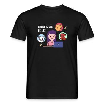 Online class design for young proud Pinoys - Men's T-Shirt - black - Front - AI Model Male 178 light (178cm)