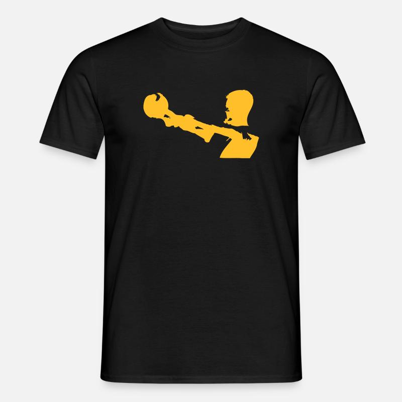 Kugelhantel Action - Männer T-Shirt - Schwarz