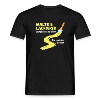 Beste Maler Design für Maler und Lackierer - Männer T-Shirt - Schwarz - Vorne - AI Model Male 178 light (178cm)