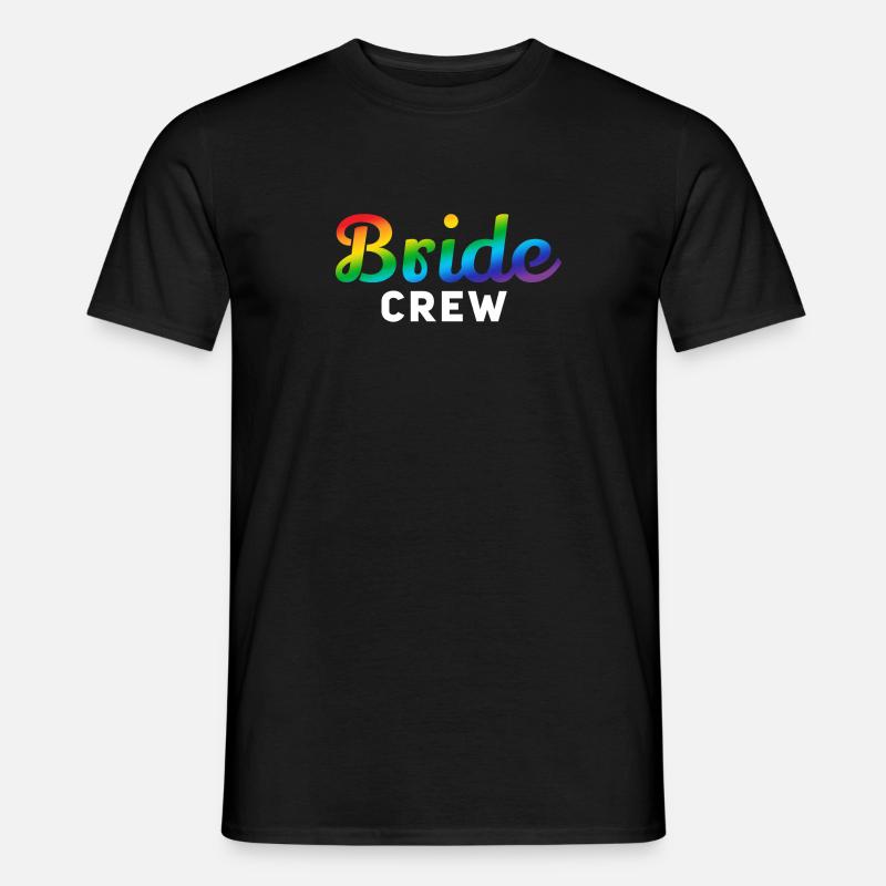 Bride Crew Rainbow W - T-shirt homme - noir