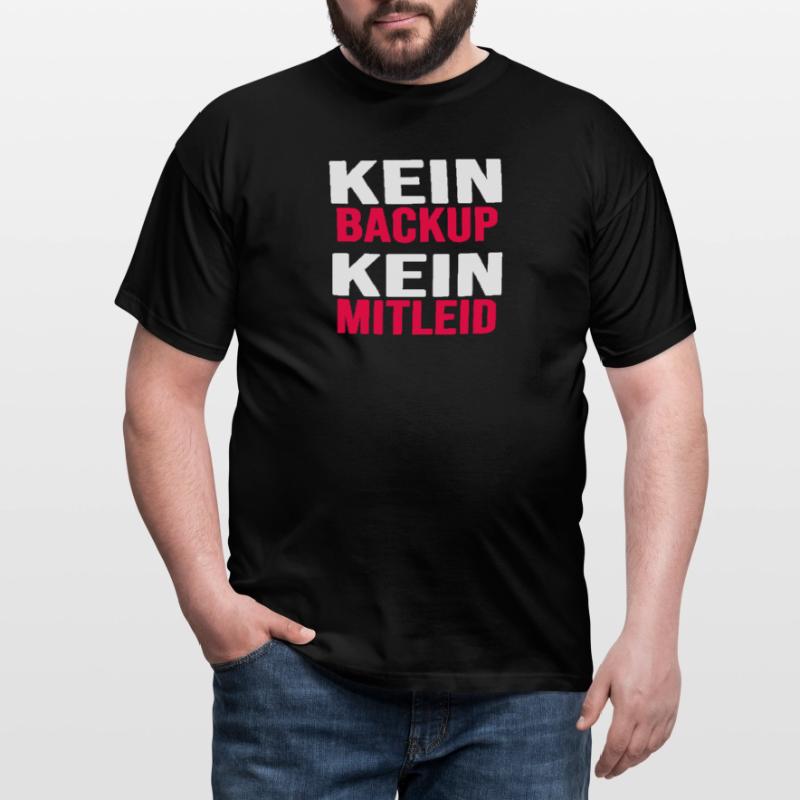 informatik backup nerd coder download gamer Männer T-Shirt