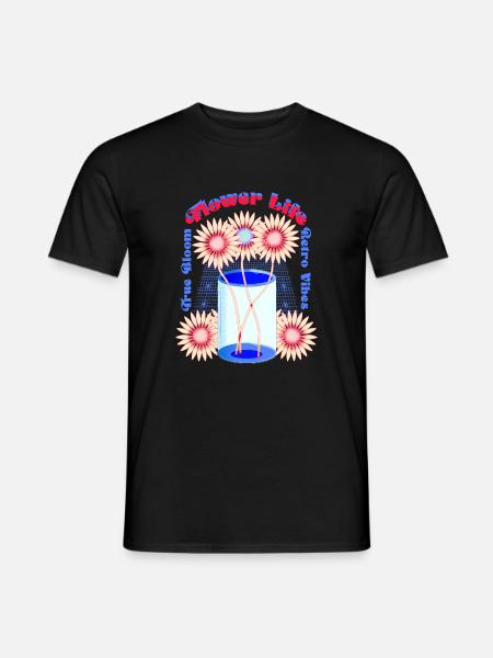 Flore - T-shirt homme - noir