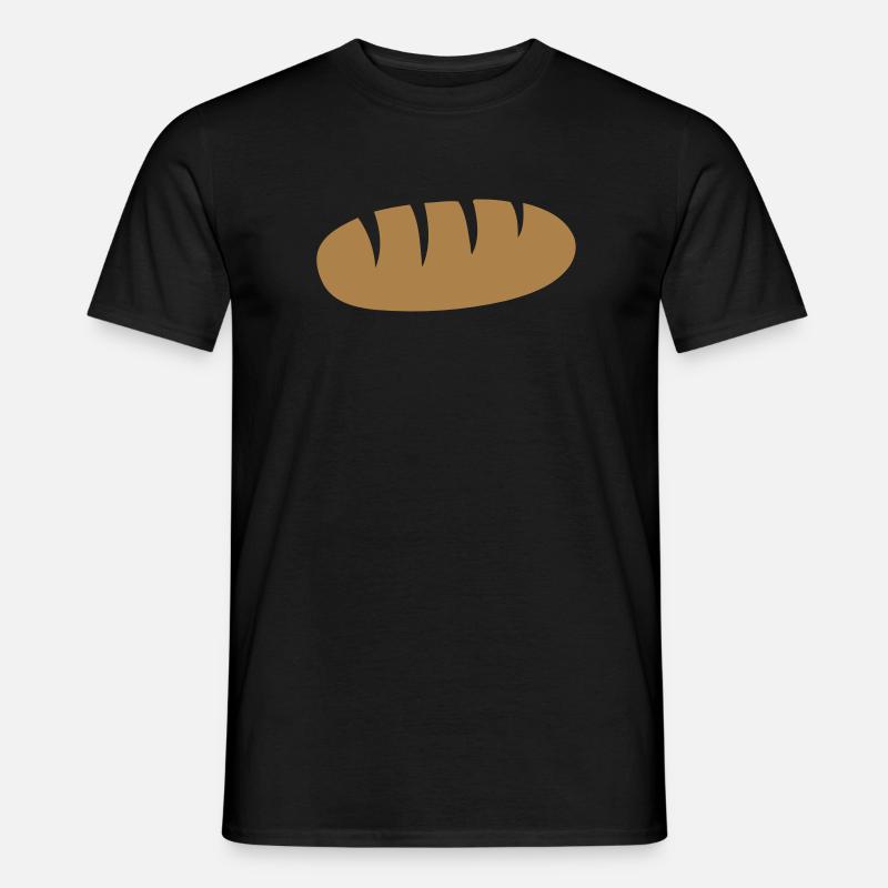 Brot - Männer T-Shirt - Schwarz