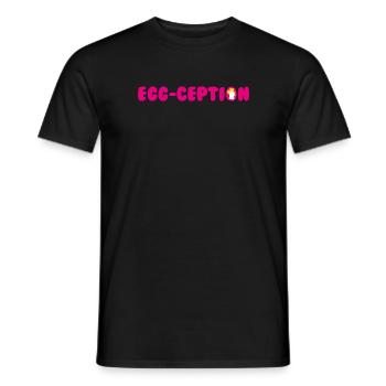 EGG-CEPTION - T-shirt homme - noir - Devant - AI Model Male 178 light (178cm)